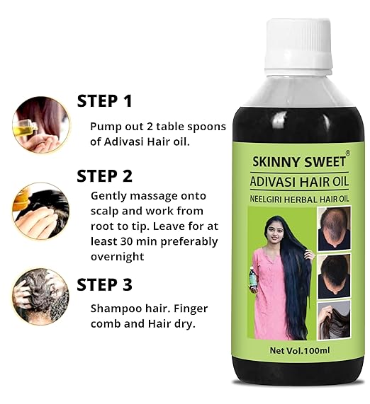 Adivasi Neelgiri Herbal Hair Oill | Buy 1 Get 1 Free